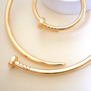 Duo choker e bracelet prego máxi