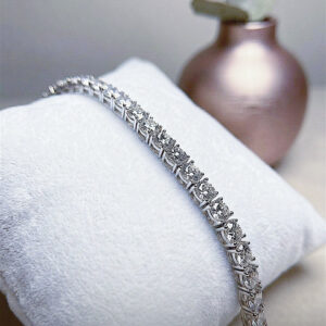 Pulseira Riviera 4mm ródio