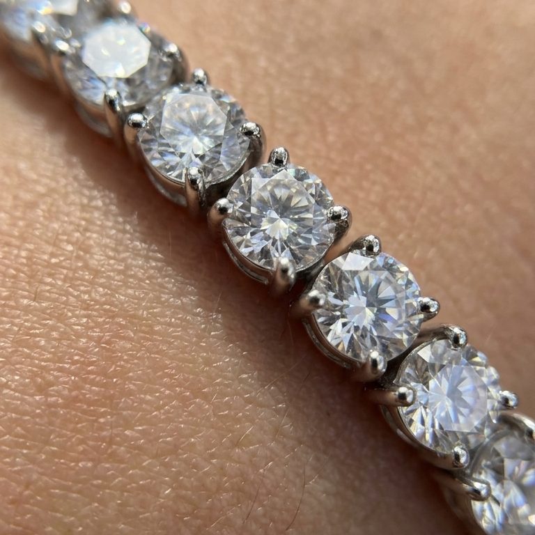Pulseira Riviera 4mm ródio - Imagem 3