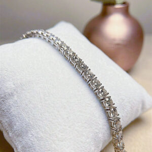 Pulseira Riviera 4mm ródio