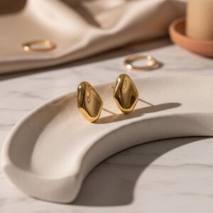 Brinco Bold Banho Ouro