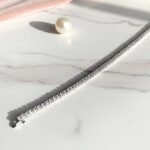 Pulseira riviera 2mm ródio