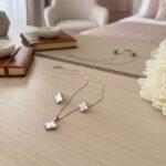 Conjunto trevo madrepérola