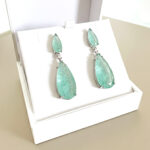 Brinco Royalle Turmalina Ródio