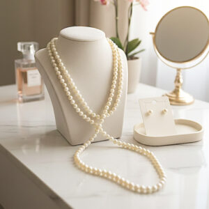 Maxi colar Pérola+ Brincos