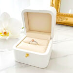 Anel Solitário Salmão