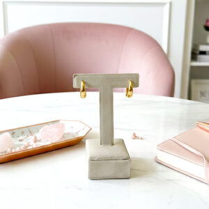 Argola Elegance G banho ouro