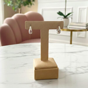 Argola Elegance M banho ródio