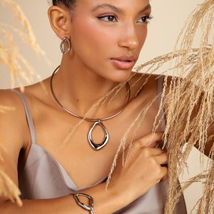 Kit Orleans ródio branco