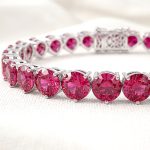 Pulseira riviera rosa magenta