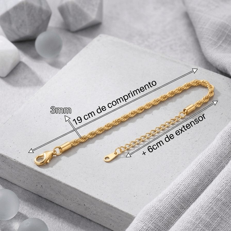 Pulseira masculina cordão baiano - Imagem 2