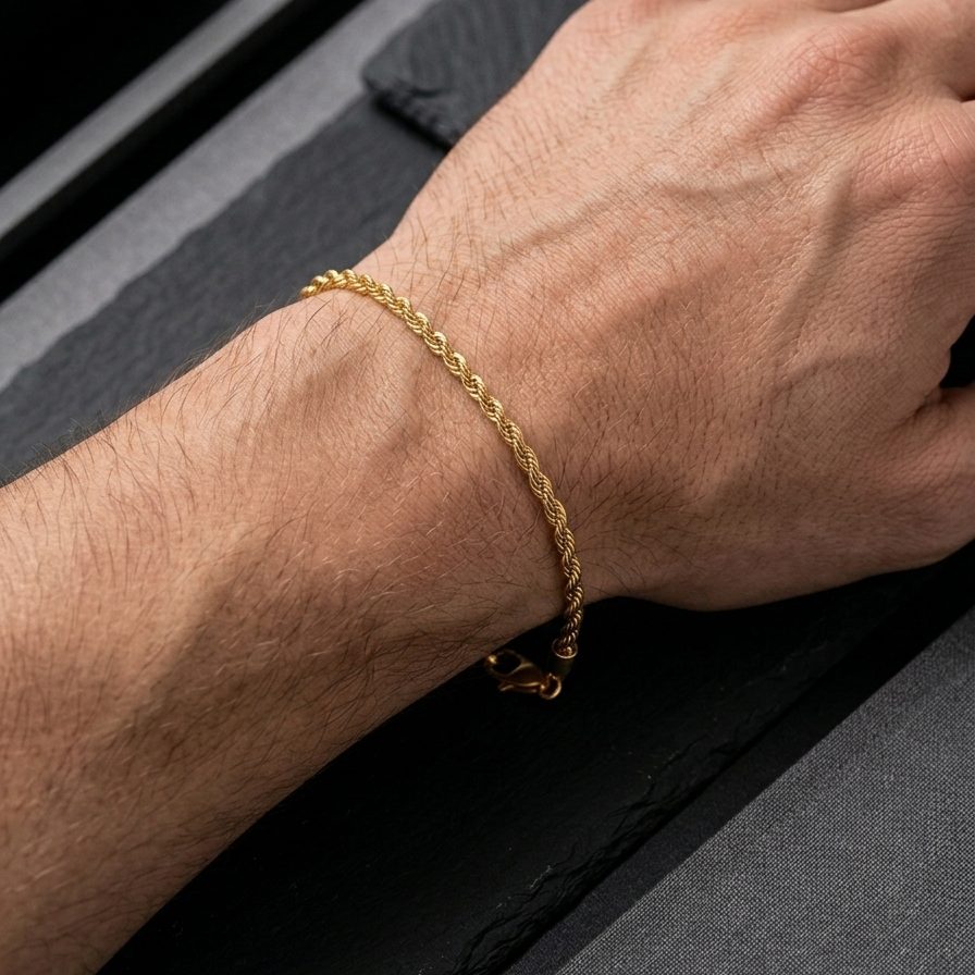 Pulseira masculina cordão baiano - Imagem 4
