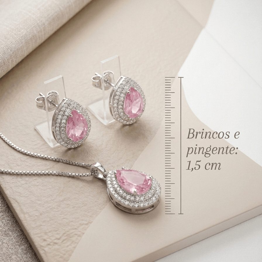 Conjunto Gota Rosa Ballet - Imagem 2